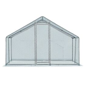 10 X 10 Ft Large Metal Chicken Coop, Walk-in Poultry Cage Chicken Hen Run House With Waterproof Cover, Rabbits Cats Dogs Farm Pen For Outdoor Bac (Option: Defaulttitle)