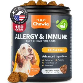 DDog Allergy Relief Chews Itch Relief For Dogs Anti Itch Dog Allergy Chews US Formulated Dog Itching Skin Relief With Salmon Oil Immune Health Sea (Option: Chewia)