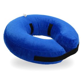 Dog Protective Inflatable Collar Pet Puppy Cat Not Block Vision E-Collar Adjustable Pet Recovery (Option: ollarM)
